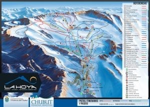 Estaciones de Esquí, snow, ski, esquiar, fiesta en américa - La Hoya Mapa