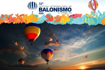 Festival de globos en Torres Rio Grande do Sul Brasil